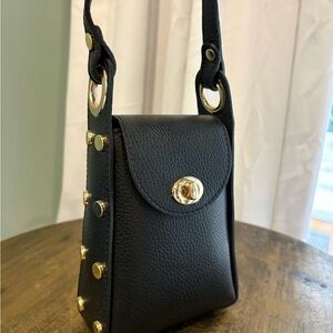 Elegant Black Leather hand Bag